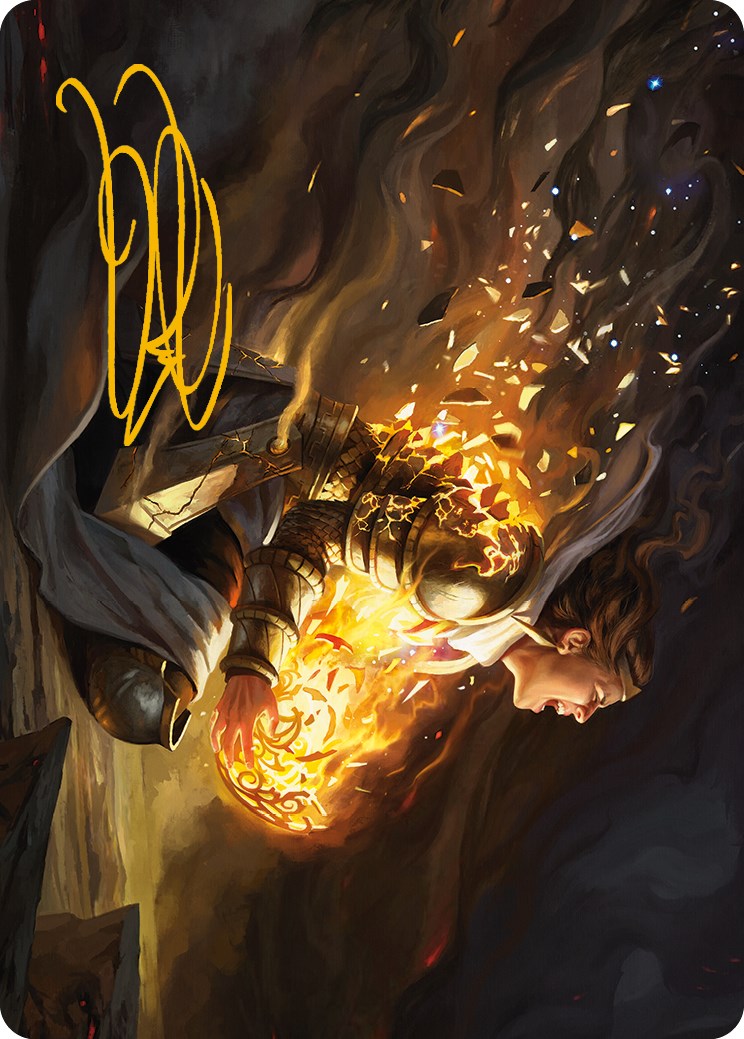 Vanish into Eternity Art Card (Gold-Stamped Signature) [Phyrexia: All Will Be One Art Series] | Empire Gaming NC
