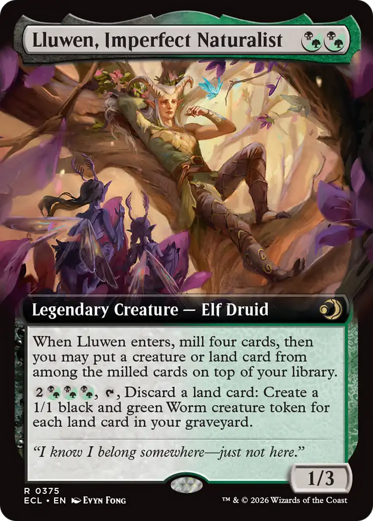 Lluwen, Imperfect Naturalist (Extended Art) [Lorwyn Eclipsed] | Empire Gaming NC