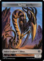 Copy (54) // Sliver Double-Sided Token [Commander Masters Tokens] | Empire Gaming NC