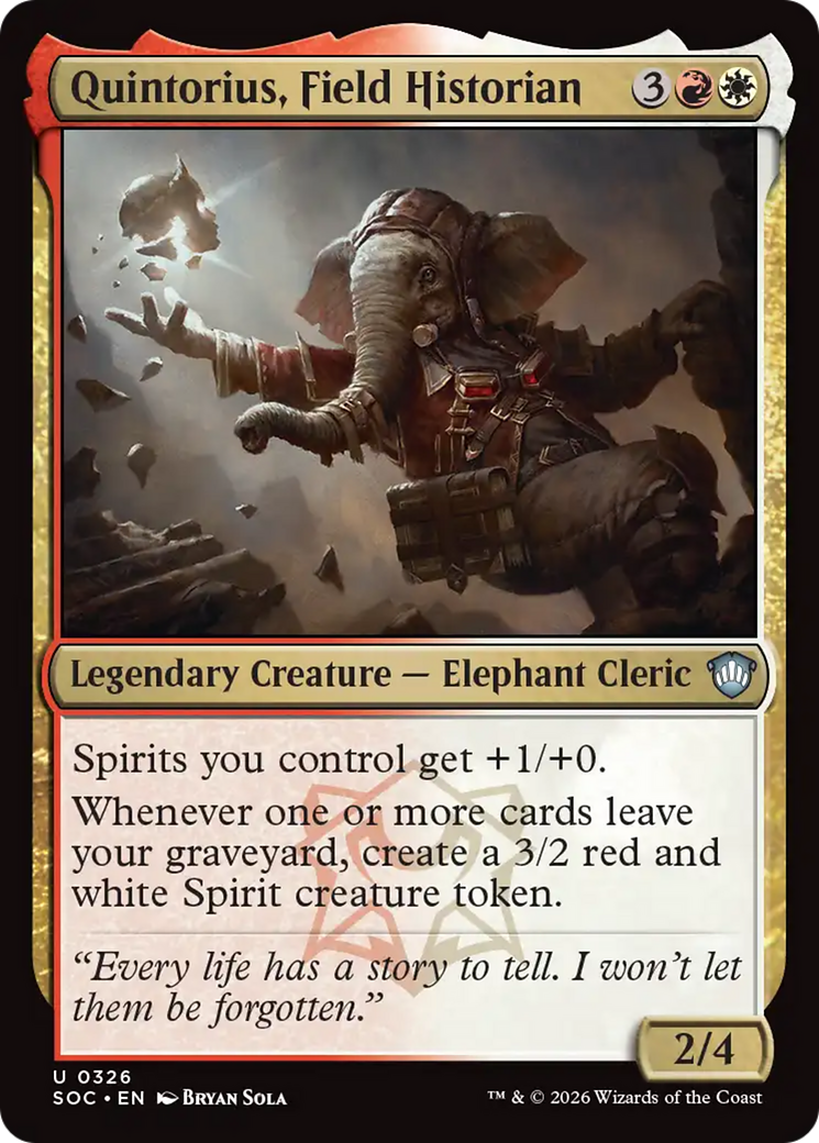 Quintorius, Field Historian [Secrets of Strixhaven Commander] | Empire Gaming NC