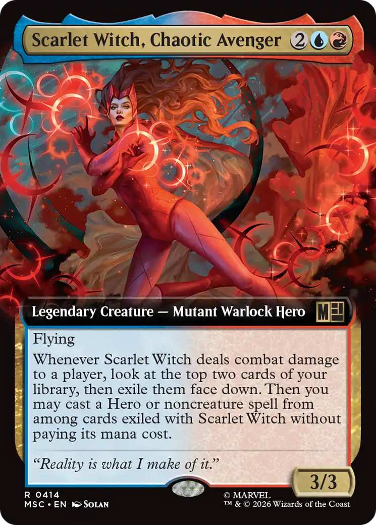 Scarlet Witch, Chaotic Avenger (Extended Art) [Marvel Super Heroes Commander] | Empire Gaming NC