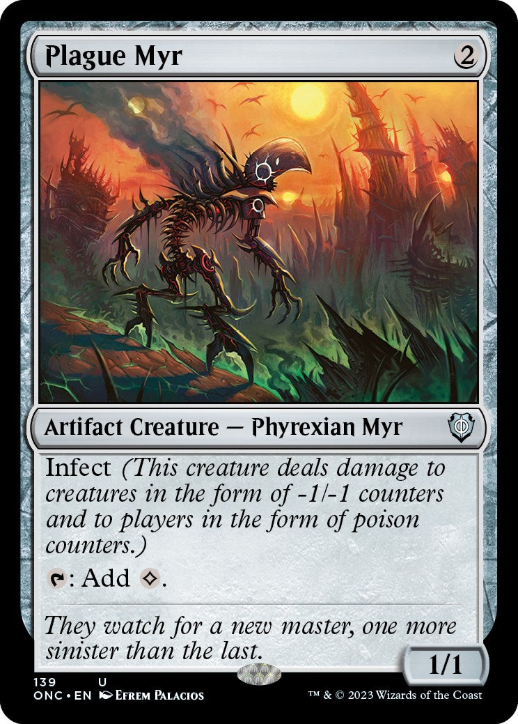 Plague Myr [Phyrexia: All Will Be One Commander] | Empire Gaming NC