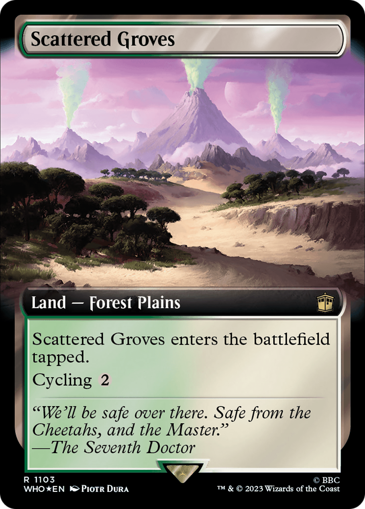 Scattered Groves (Extended Art) (Surge Foil) [Doctor Who] | Empire Gaming NC