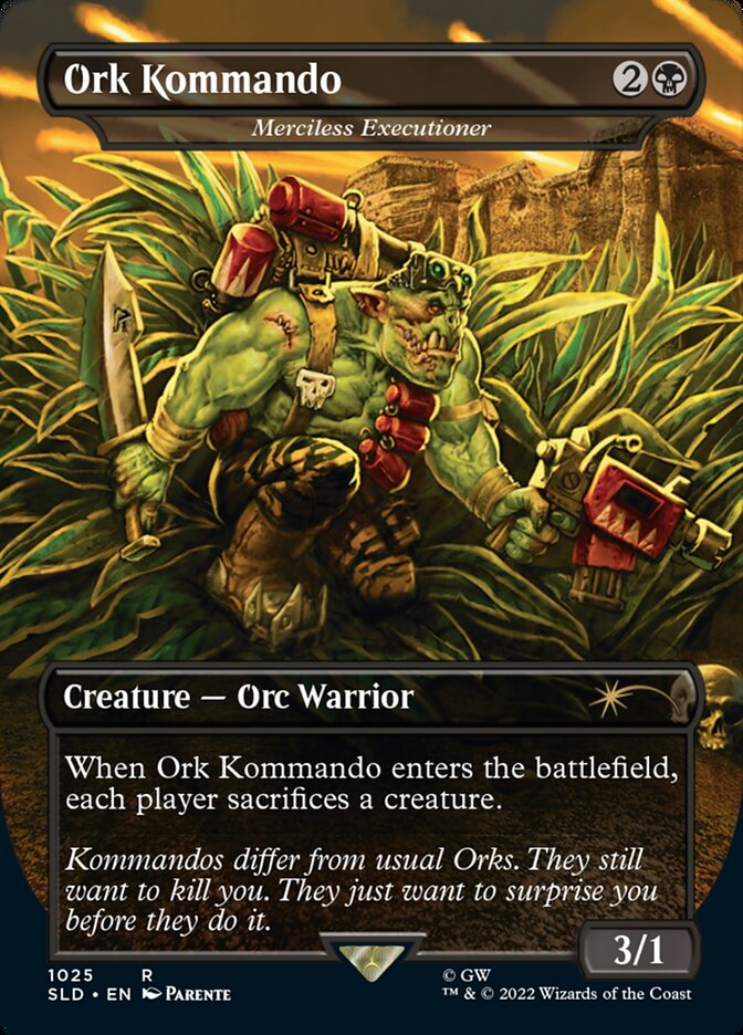 Ork Kommando - Merciless Executioner (Borderless) [Secret Lair Drop Series] | Empire Gaming NC