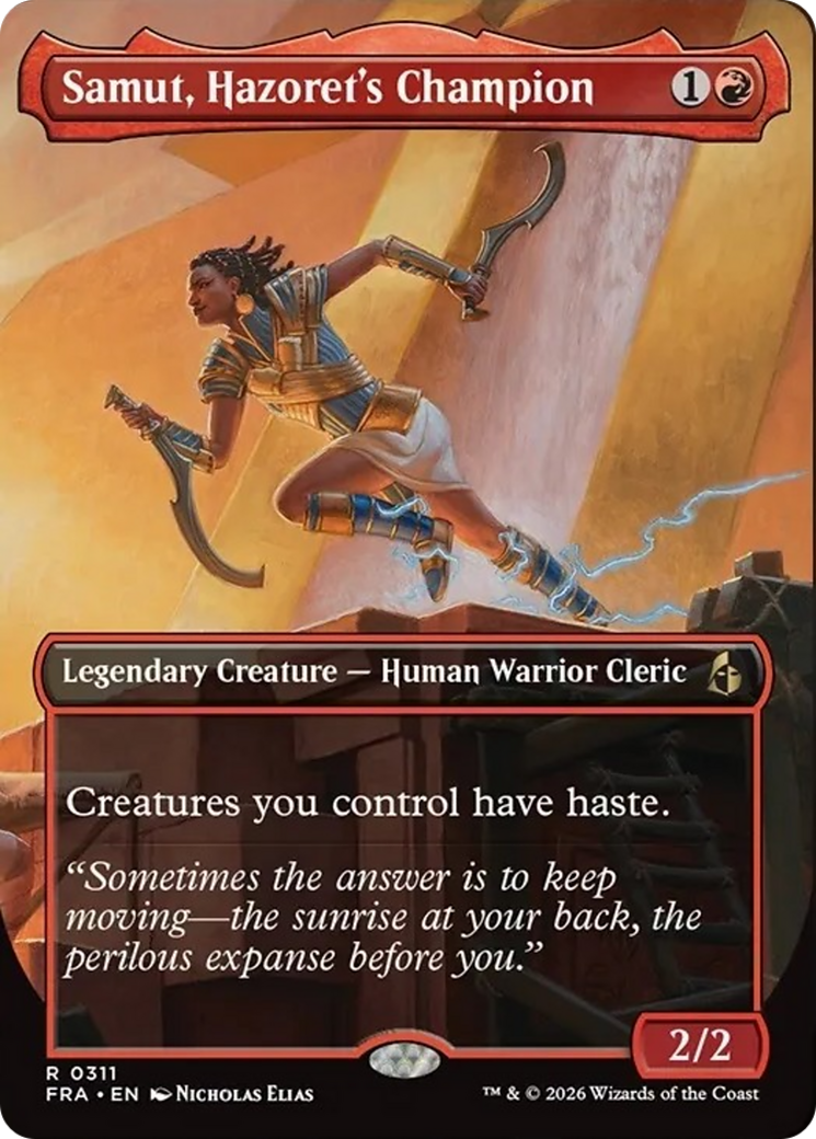Samut, Hazoret's Champion (Borderless) [Reality Fracture] | Empire Gaming NC
