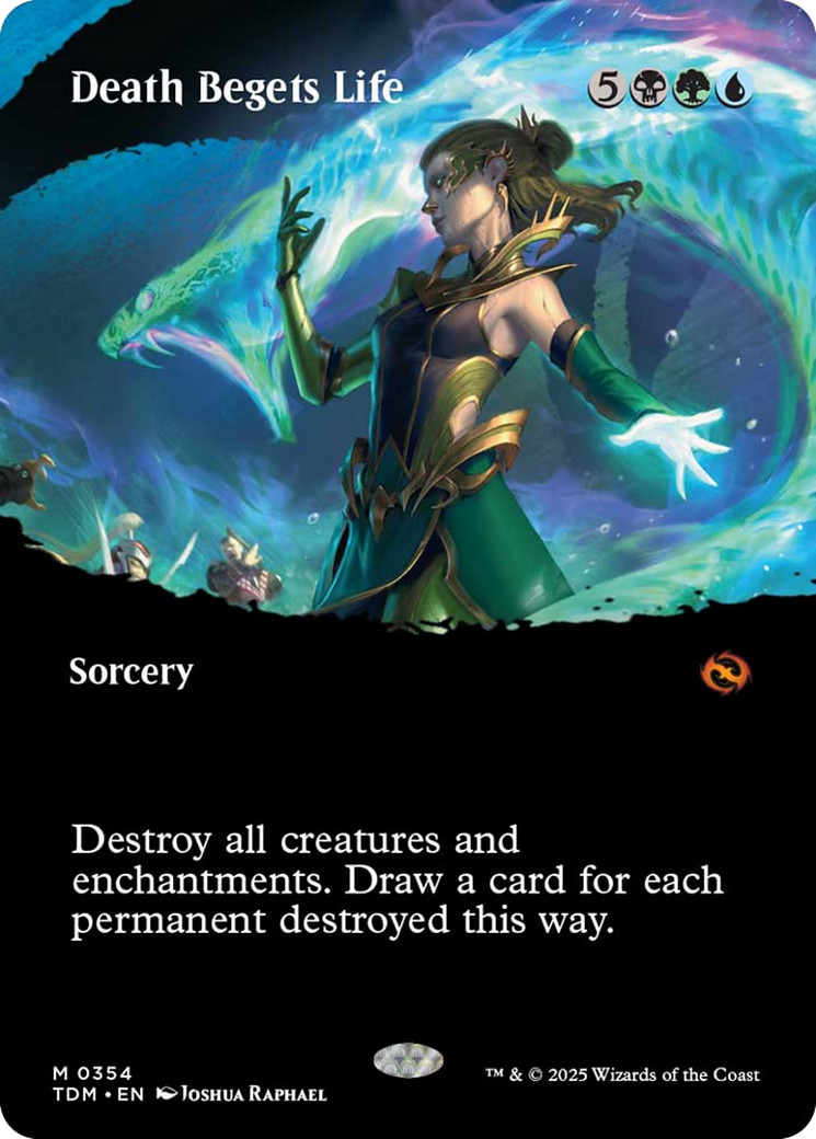 Death Begets Life (Borderless) [Tarkir: Dragonstorm] | Empire Gaming NC