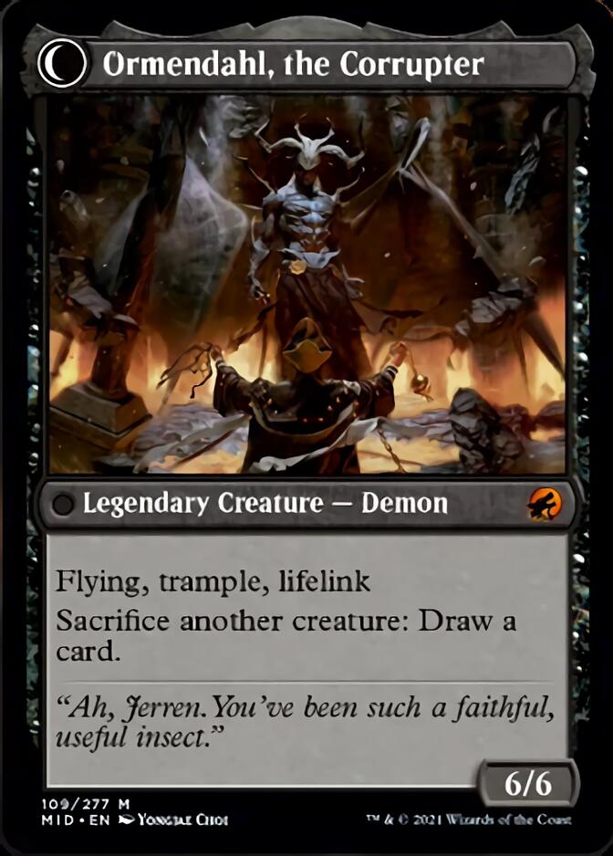 Jerren, Corrupted Bishop // Ormendahl, the Corrupted [Innistrad: Midnight Hunt] | Empire Gaming NC