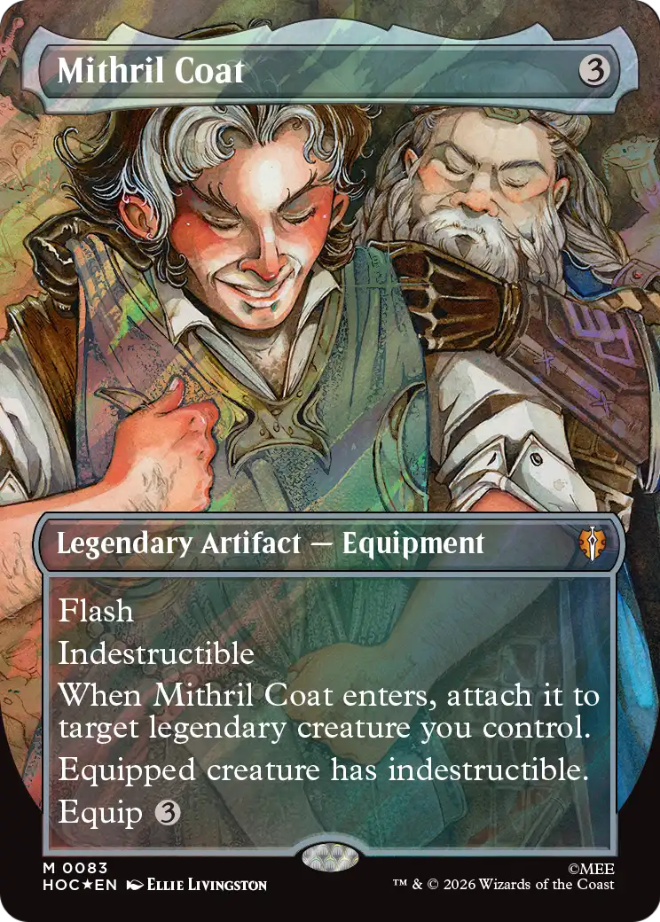 Mithril Coat (Borderless) (Surge Foil) [The Hobbit: Eternal-Legal] | Empire Gaming NC