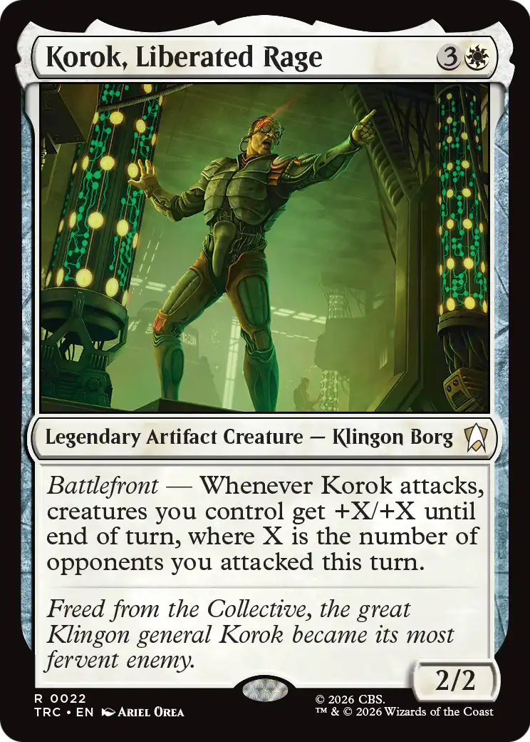 Korok, Liberated Rage (Surge Foil) [Star Trek Commander] | Empire Gaming NC