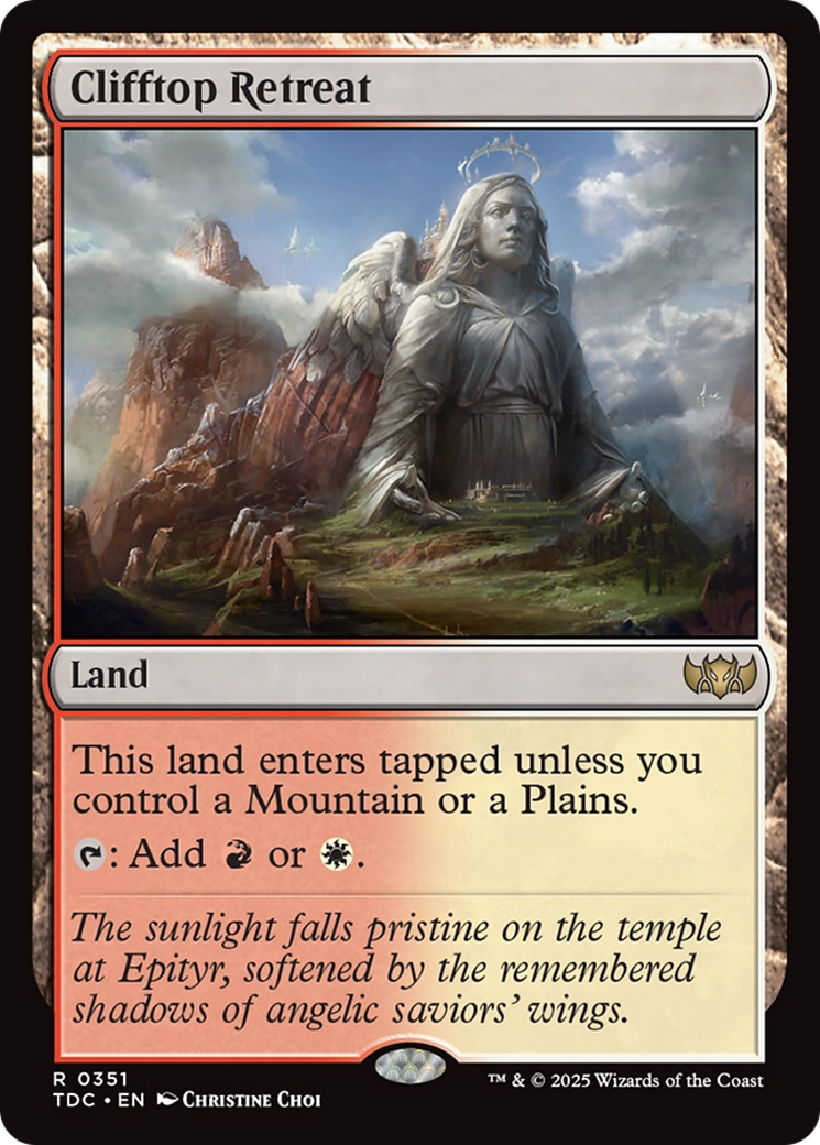 Clifftop Retreat [Tarkir: Dragonstorm Commander] | Empire Gaming NC