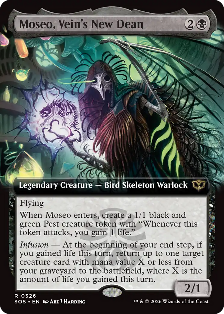 Moseo, Vein's New Dean (Extended Art) [Secrets of Strixhaven] | Empire Gaming NC