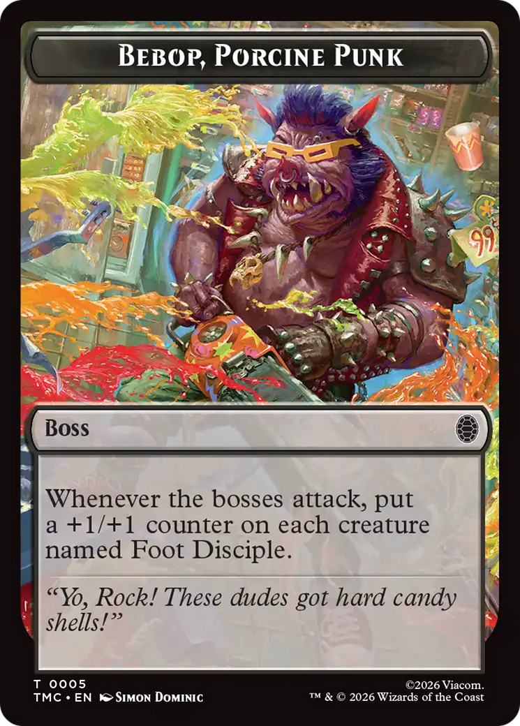 Bebop, Porcine Punk [Teenage Mutant Ninja Turtles Commander Tokens] | Empire Gaming NC
