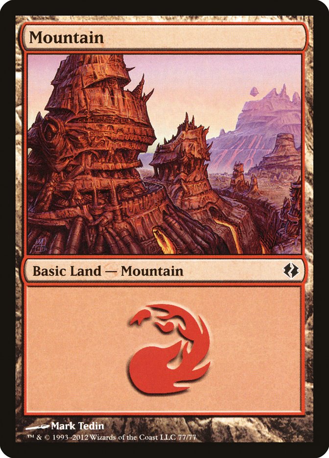 Mountain (77) [Duel Decks: Venser vs. Koth] | Empire Gaming NC