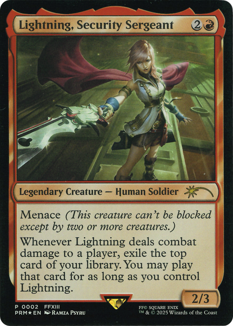Lightning, Security Sergeant (Costco Bundle) [FINAL FANTASY Promos] | Empire Gaming NC