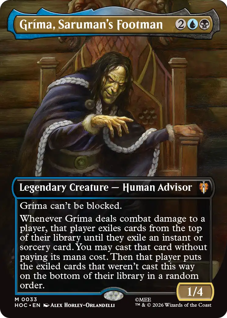Grima, Saruman's Footman (Borderless) [The Hobbit: Eternal-Legal] | Empire Gaming NC