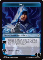 Spirit // Jace Double-Sided Token [Reality Fracture Commander Tokens] | Empire Gaming NC