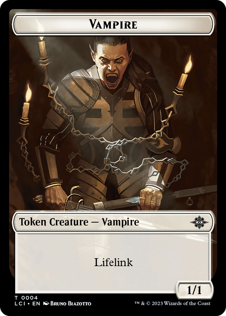 Bat // Vampire (0004) Double-Sided Token [The Lost Caverns of Ixalan Commander Tokens] | Empire Gaming NC