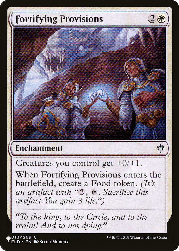 Fortifying Provisions [The List] | Empire Gaming NC