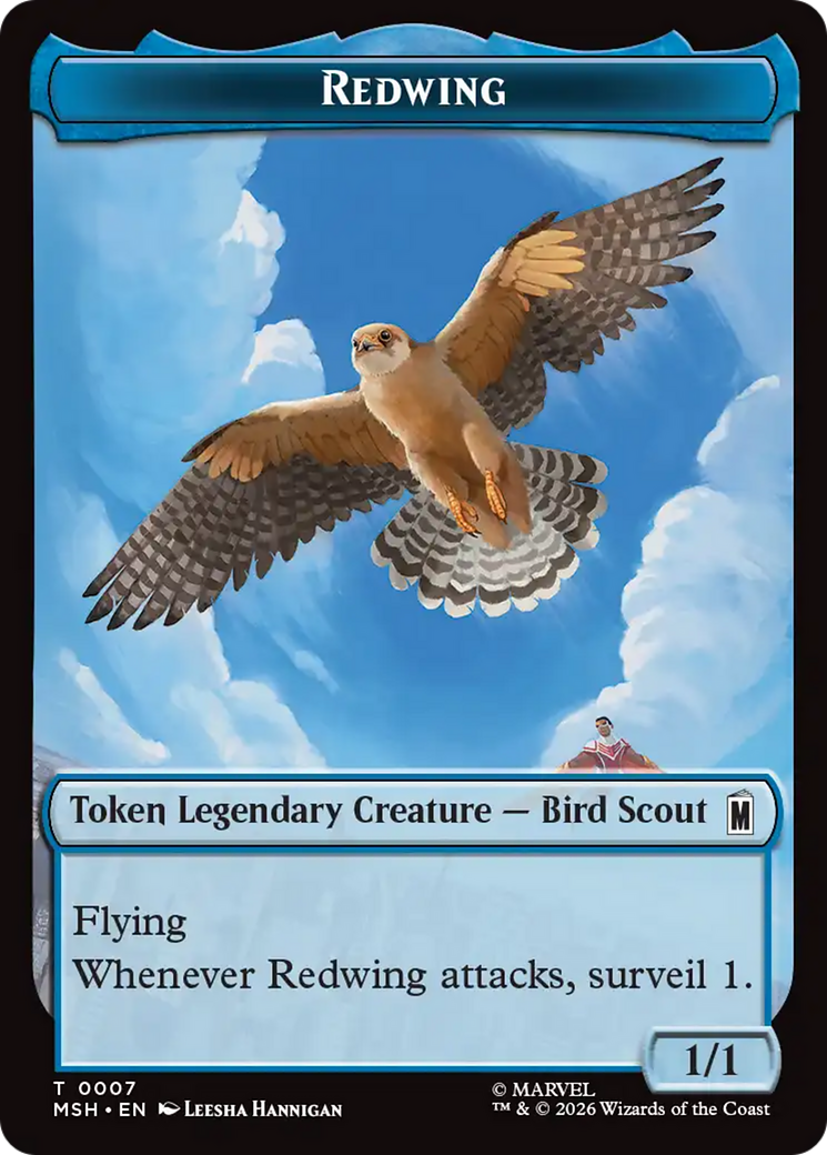 Redwing // Zabu Double-Sided Token [Marvel Super Heroes Tokens] | Empire Gaming NC