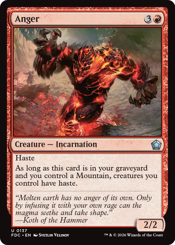 Anger [Foundations Commander] | Empire Gaming NC