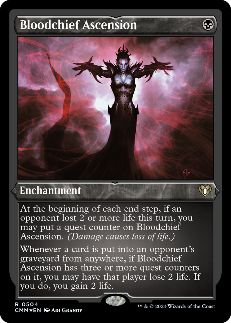 Bloodchief Ascension (Foil Etched) [Commander Masters] | Empire Gaming NC