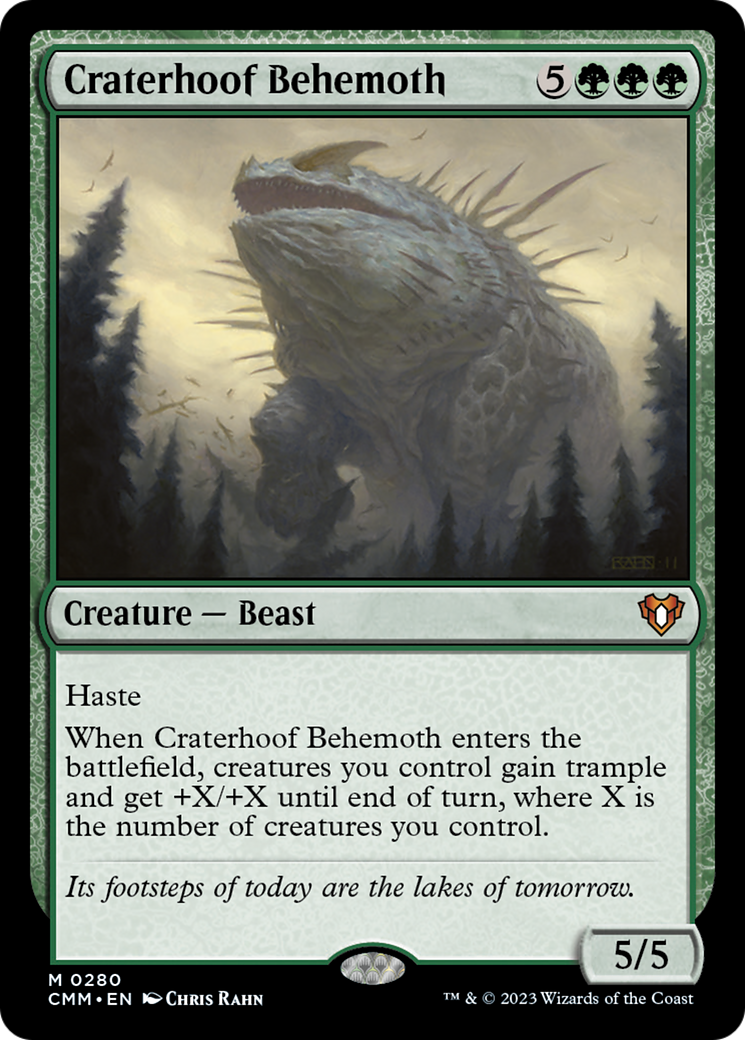 Craterhoof Behemoth [Commander Masters] | Empire Gaming NC