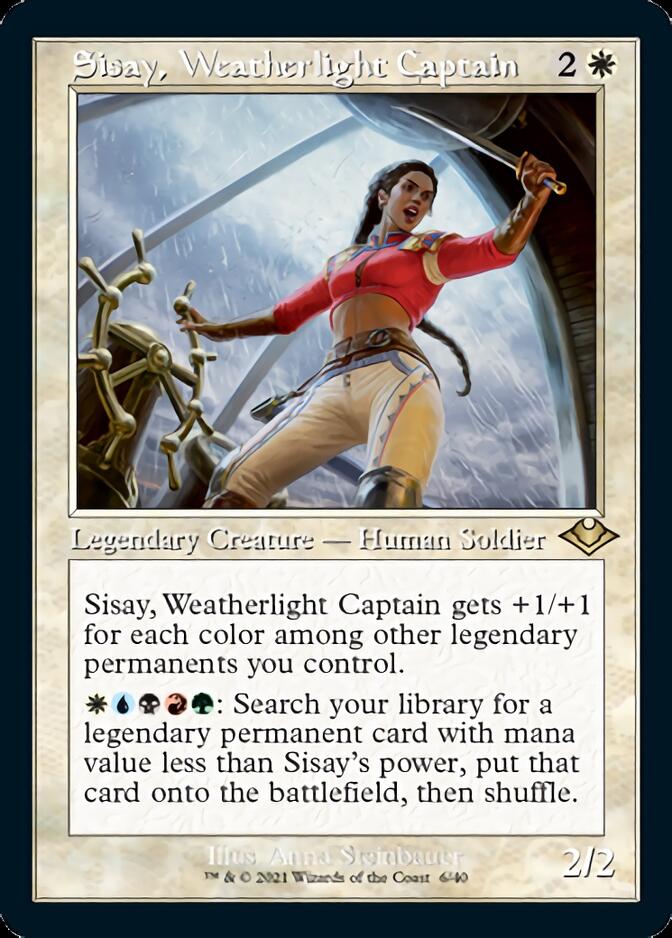 Sisay, Weatherlight Captain (Retro Foil Etched) [Modern Horizons] | Empire Gaming NC