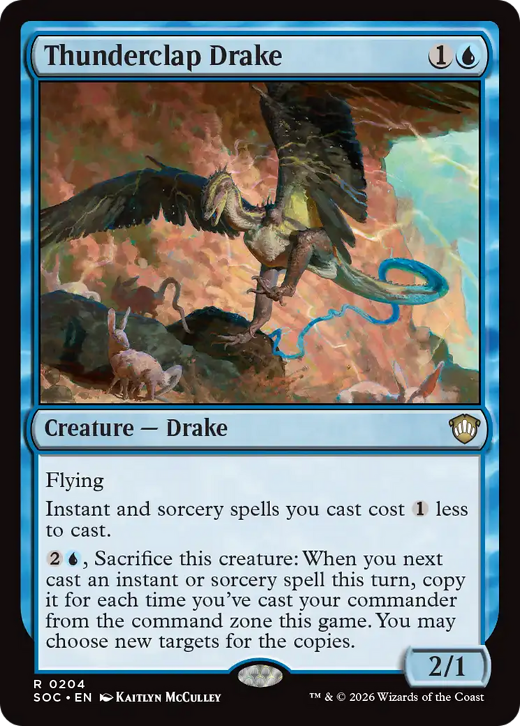 Thunderclap Drake [Secrets of Strixhaven Commander] | Empire Gaming NC