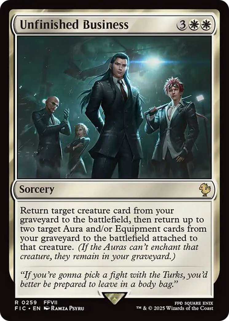 Unfinished Business [FINAL FANTASY Commander] | Empire Gaming NC