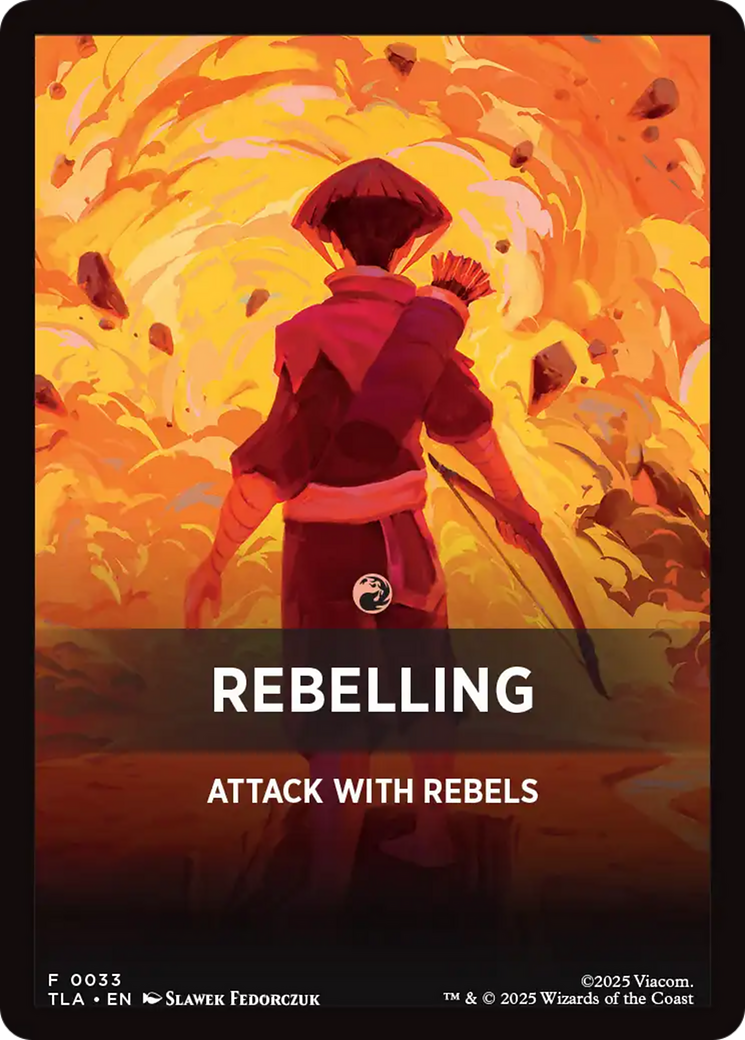 Rebelling Theme Card [Avatar: The Last Airbender Tokens] | Empire Gaming NC