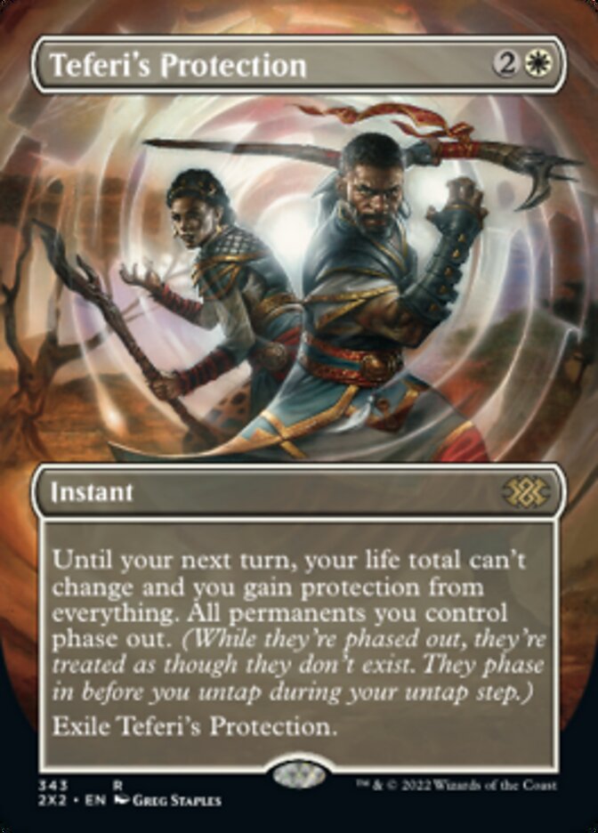 Teferi's Protection (Borderless Alternate Art) [Double Masters 2022] | Empire Gaming NC