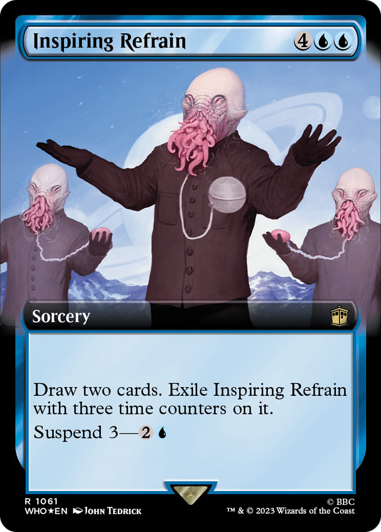 Inspiring Refrain (Extended Art) (Surge Foil) [Doctor Who] | Empire Gaming NC