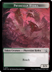 Warrior // Phyrexian Hydra (11) Double-Sided Token [March of the Machine Tokens] | Empire Gaming NC