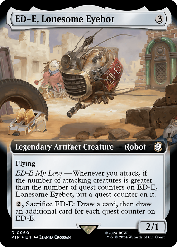 ED-E, Lonesome Eyebot (Extended Art) (Surge Foil) [Fallout] | Empire Gaming NC