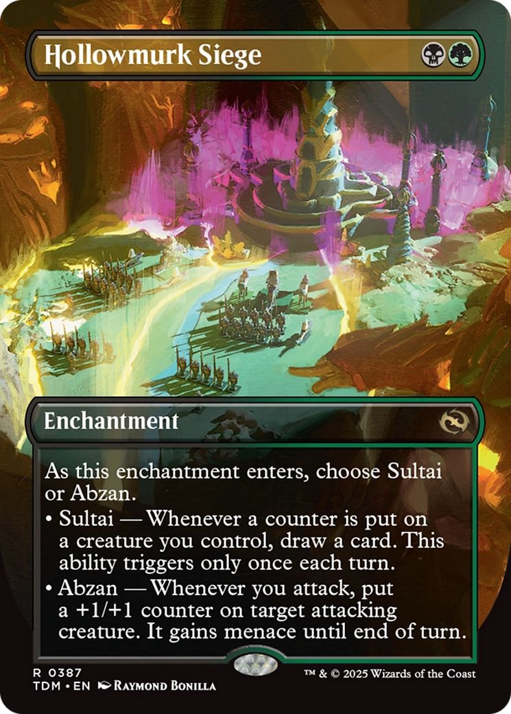 Hollowmurk Siege (Borderless) [Tarkir: Dragonstorm] | Empire Gaming NC