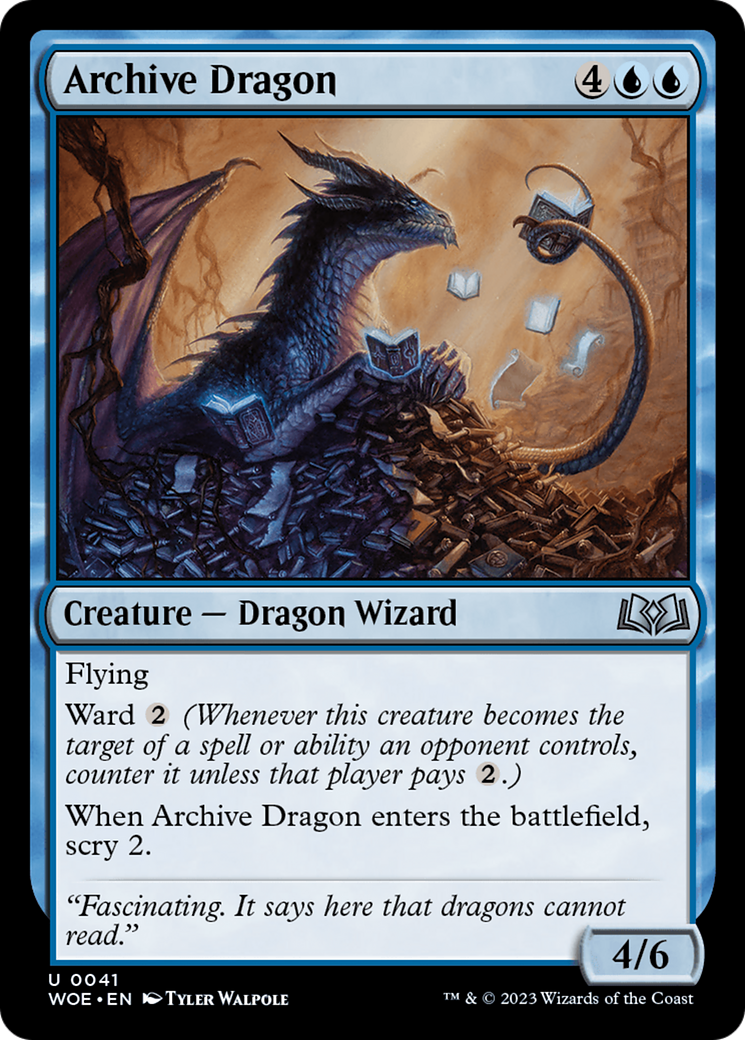 Archive Dragon [Wilds of Eldraine] | Empire Gaming NC