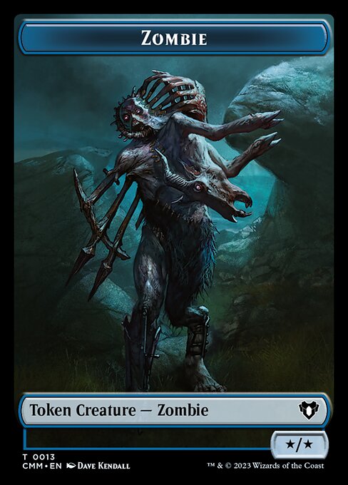 Eldrazi Spawn // Zombie (0013) Double-Sided Token [Commander Masters Tokens] | Empire Gaming NC