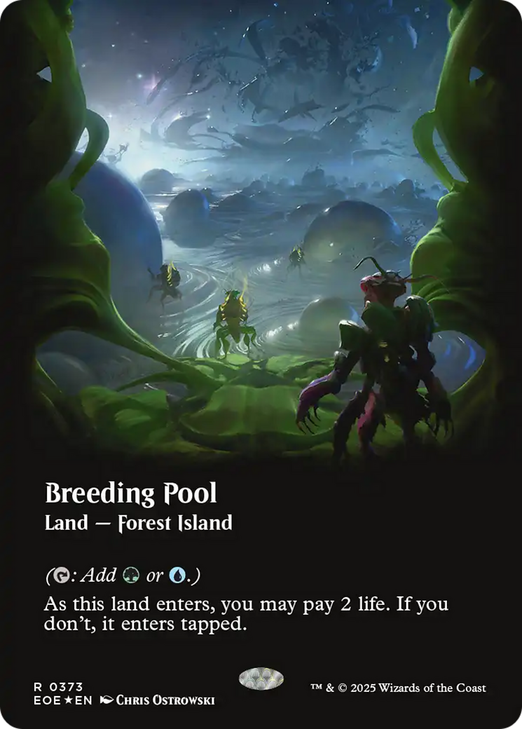 Breeding Pool (Borderless) (Galaxy Foil) [Edge of Eternities] | Empire Gaming NC