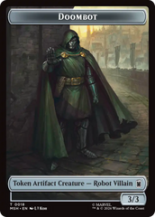 Merfolk // Doombot Double-Sided Token [Marvel Super Heroes Tokens] | Empire Gaming NC