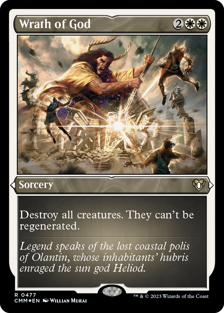 Wrath of God (Foil Etched) [Commander Masters] | Empire Gaming NC