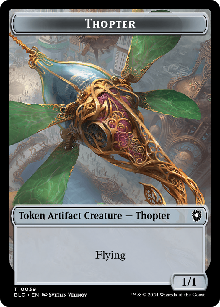 Goblin // Thopter Double-Sided Token [Bloomburrow Commander Tokens] | Empire Gaming NC