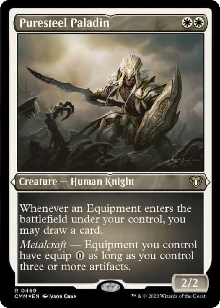 Puresteel Paladin (Foil Etched) [Commander Masters] | Empire Gaming NC