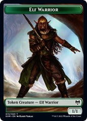 Elf Warrior // Demon Berserker Double-Sided Token [Kaldheim Tokens] | Empire Gaming NC