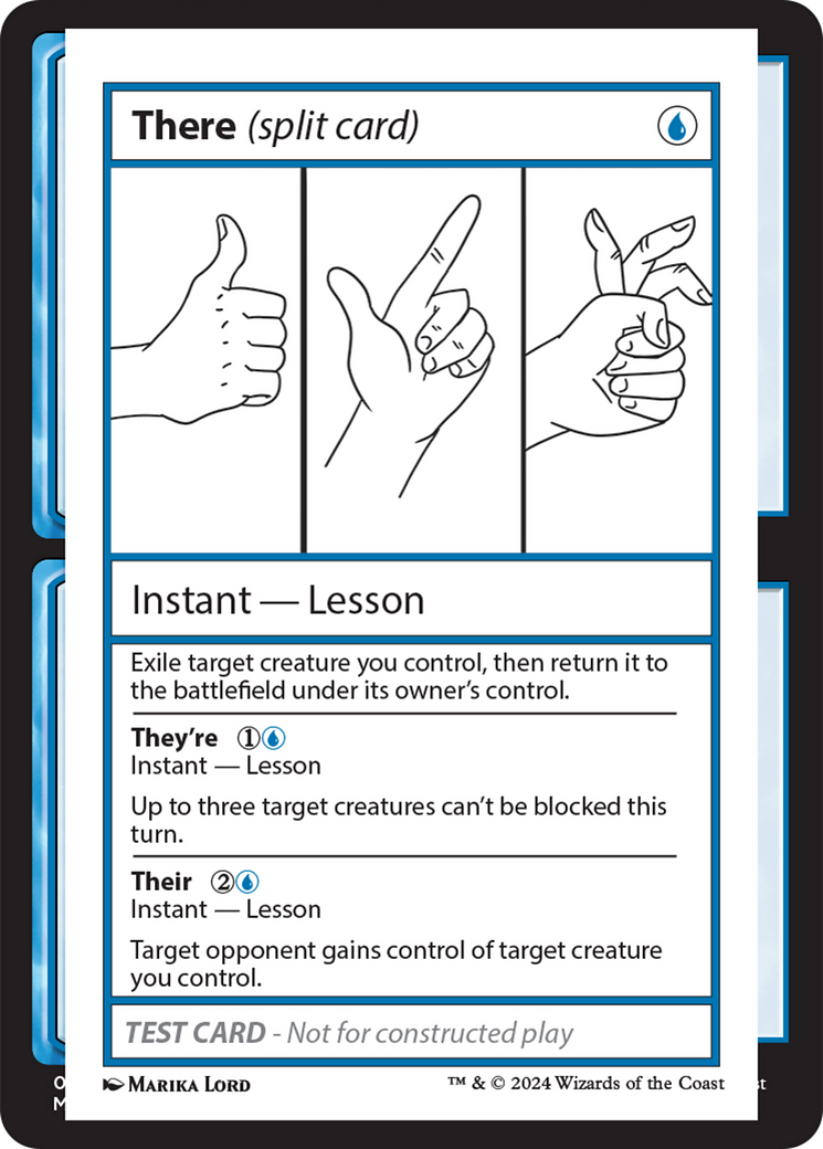 There (Split Card) [Mystery Booster 2 Playtest Cards] | Empire Gaming NC