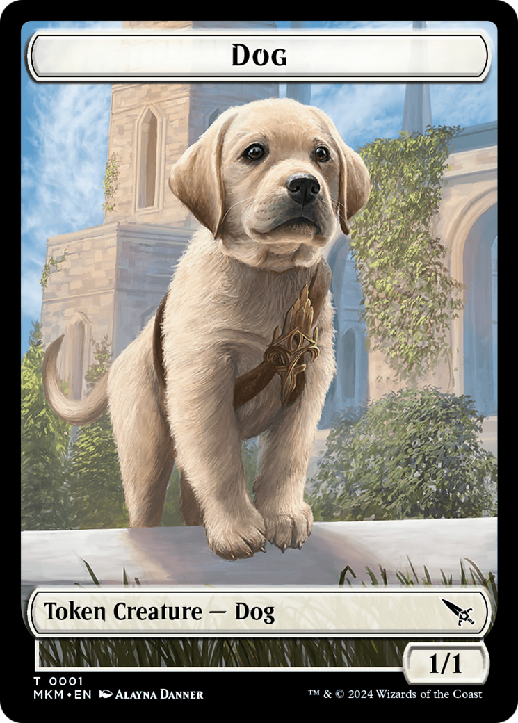 Detective // Dog Double-Sided Token [Murders at Karlov Manor Tokens] | Empire Gaming NC