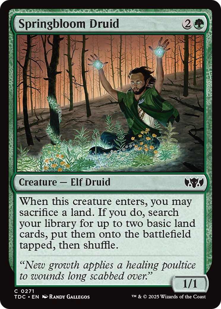 Springbloom Druid [Tarkir: Dragonstorm Commander] | Empire Gaming NC