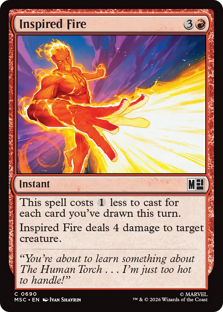 Inspired Fire [Marvel Super Heroes Commander] | Empire Gaming NC