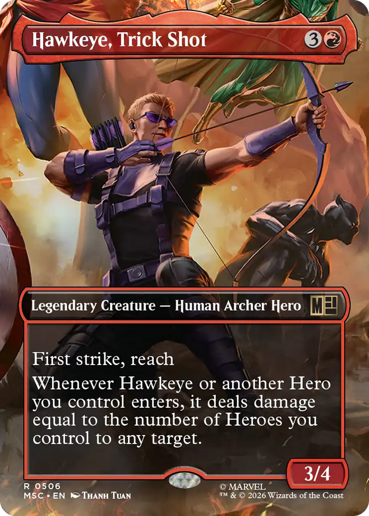 Hawkeye, Trick Shot (Borderless) [Marvel Super Heroes Commander] | Empire Gaming NC