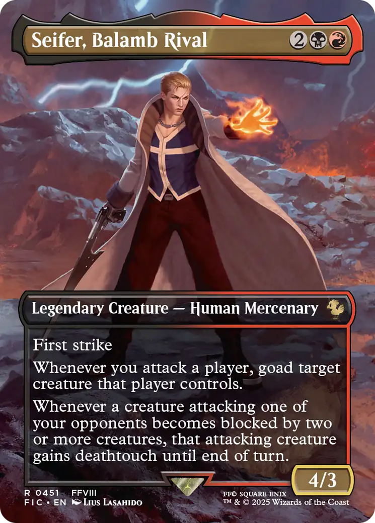 Seifer, Balamb Rival (Borderless) [FINAL FANTASY Commander] | Empire Gaming NC