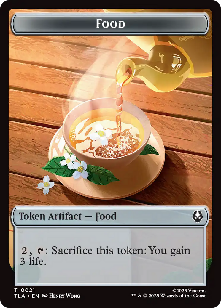 Monk // Food (0021) Double-Sided Token [Avatar: The Last Airbender Tokens] | Empire Gaming NC